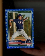 2023 Panini USA Stars & Stripes Blue Prizm Stars #52 Michael Torres #d 71/75