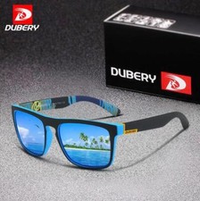 DUBERY Sport Polarized Square Sunglasses Men Women Driving Fishing Glasses