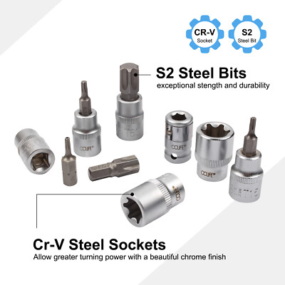 DAYUAN 34-teiliges Torx Steckschlüssel-Set – Innen-/Außensechskant & Bits Für Profis Und Hobbywerkstatt