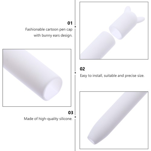 Stylus Pen Cover Silicone Protective Cover Compatible for Apple Pencil 2 - Picture 6 of 12