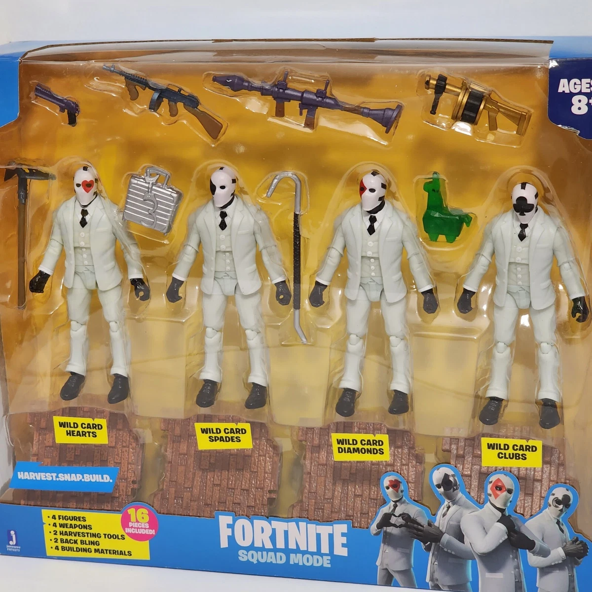 Nivele o seu jogo com o Fortnite Squad Mode 4-Figure Pack, Série 4! Este  conjunto inclui quatro figuras de ação incrivelmente detalhadas de 4  polegad - Carrefour