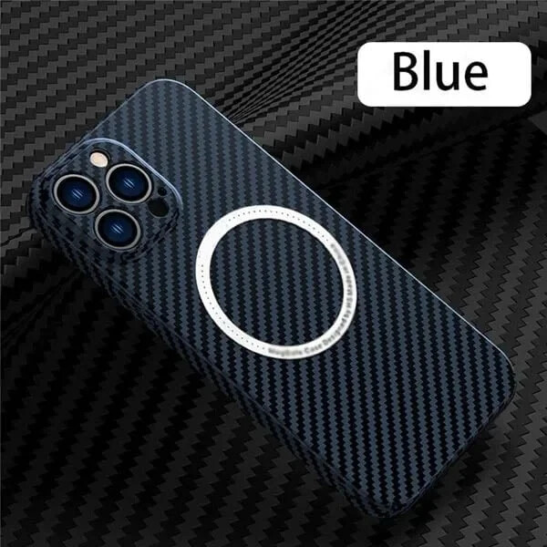 Carbon Fiber Magnetic Macsafe Ultra Thin Case IPhone 11 12 13 14 15 Pro Max