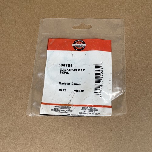 OEM Briggs and Stratton Carburetor Bowl Gasket 698781 for Nikki carb