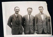 1922 George Duncan, Willie Hunter, Abe Mitchell, British Golfers Orig Wire Photo