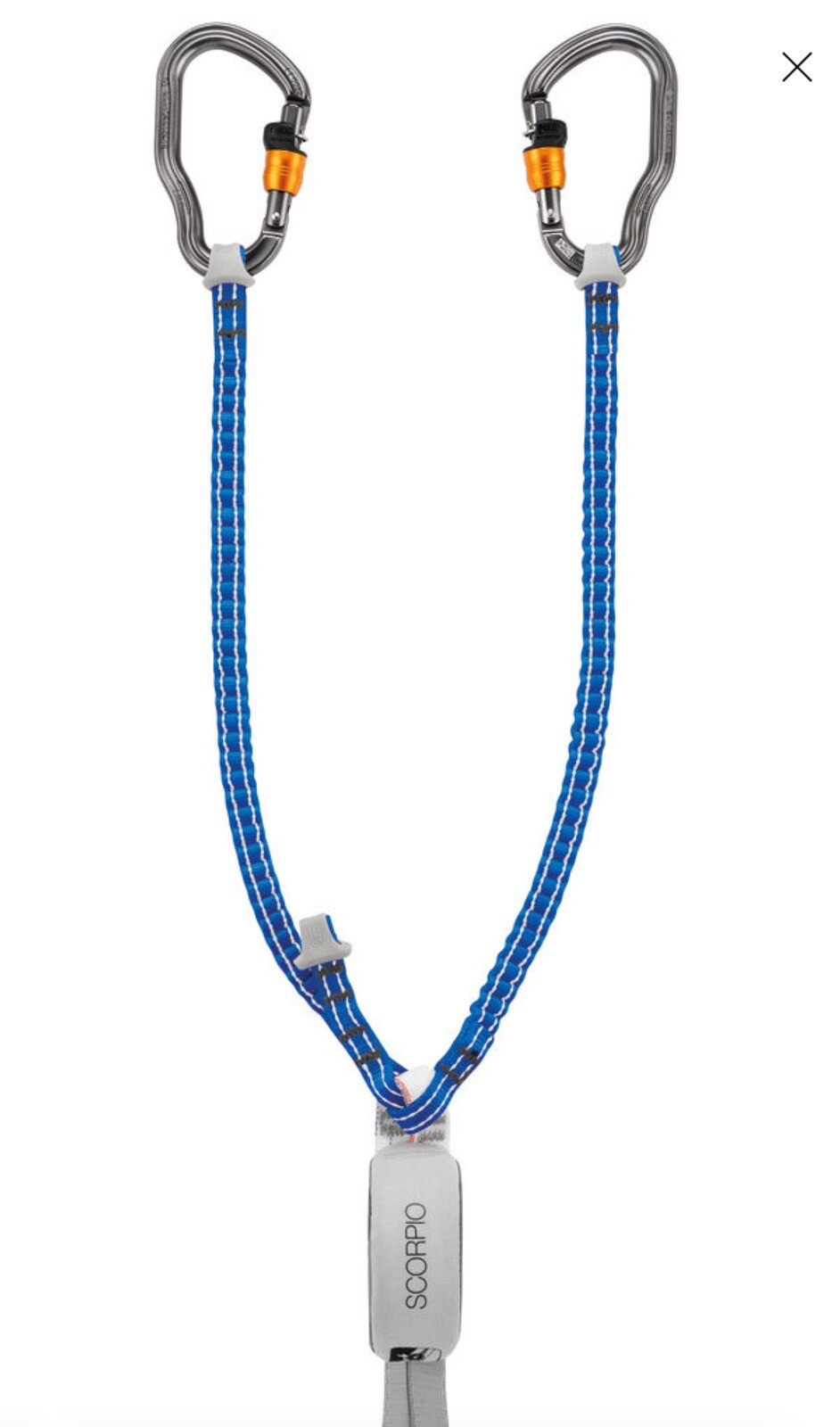 Patio de tierra Petzl Scorpio Vertigo Via Ferrata con mosquetones Wirelesslock