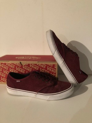vans low top burgundy