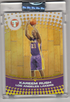 #/499 Kareem Rush Refractor RC 2002-03 Topps Pristine Uncirulated #109 ...