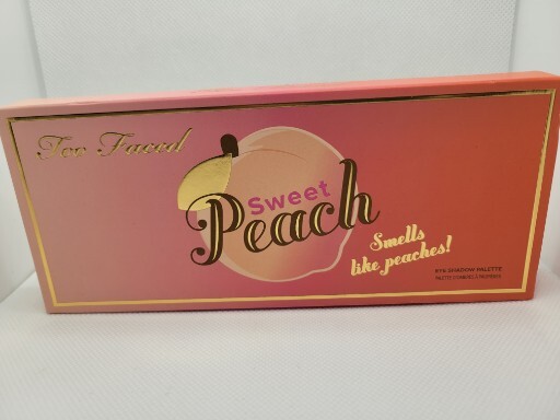 TOO FACED SWEET PEACH EYESHADOW PALETTE SMELLS LIKE PEACHES! NIB