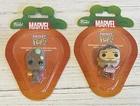 NEW, FUNKO MARVEL GROOT & STAR LORD Pocket Pop! Vinyl Figure Set