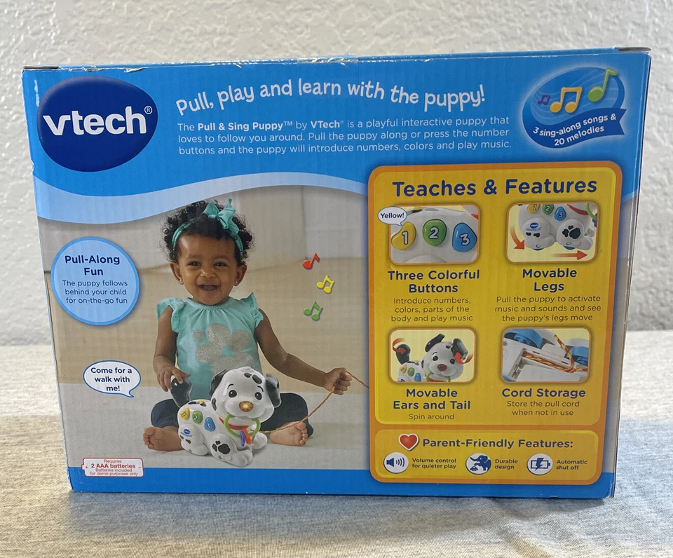 VTech Pull and Sing Puppy Toy 6-36 Mounts Brand New Complete - Image 3 of 3