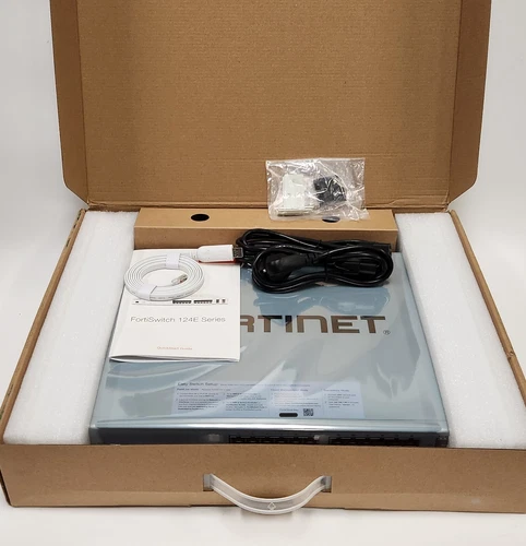 Fortinet FortiSwitch 124E-POE Ethernet Switch (FS-124E-POE) Open Box Unclaimed