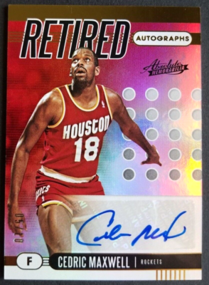 Cedric Maxwell Autograph 05/10! Houston Rockets Auto Retired