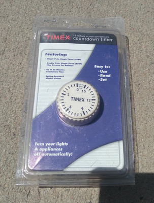 Timex Countdown Timer 15 Minute NEW Wall Mount