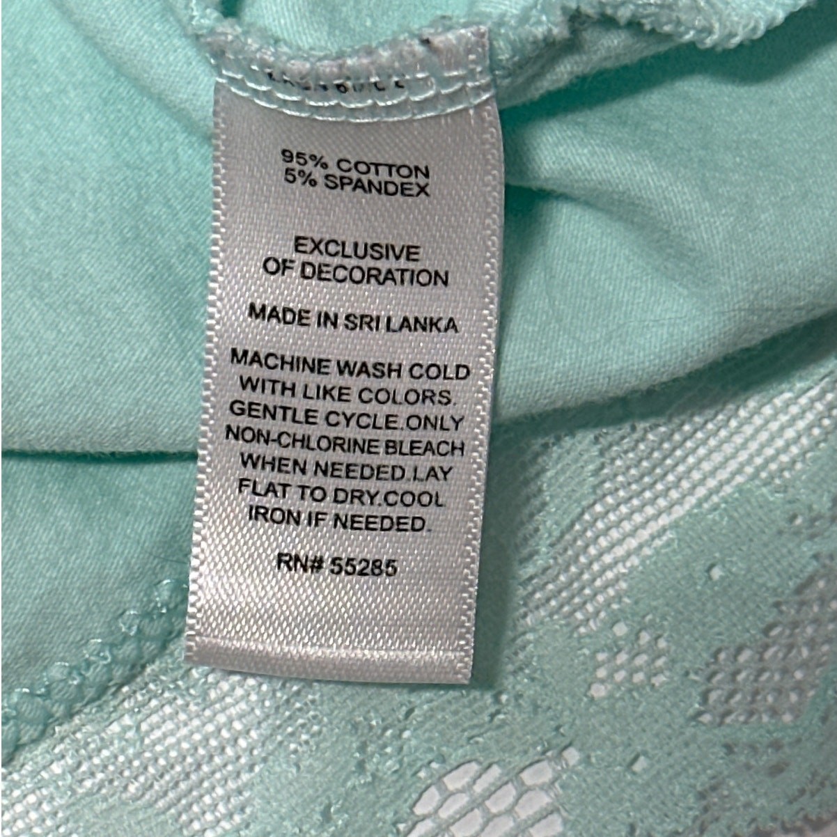 Express Stretch Y2K 00s Lace Trim Cami Babydoll Tank Top Teal Size S