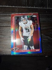 Topps Chrome Atlanta Falcons Drake London Red/white/blue Parallel Card #12