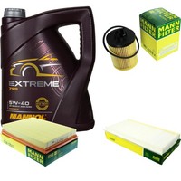 Inspektionspaket 5L Mannol Extreme 5W-40 FüR Opel Corsa C 1.2 Twinport 1.0 1.4