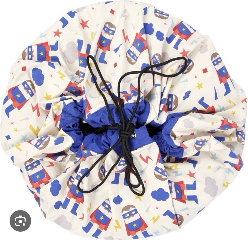 Bolsa de almacenamiento grande Play & Go con cordón para niños - Almacenamiento de juguetes para niños Foto 2 de 4