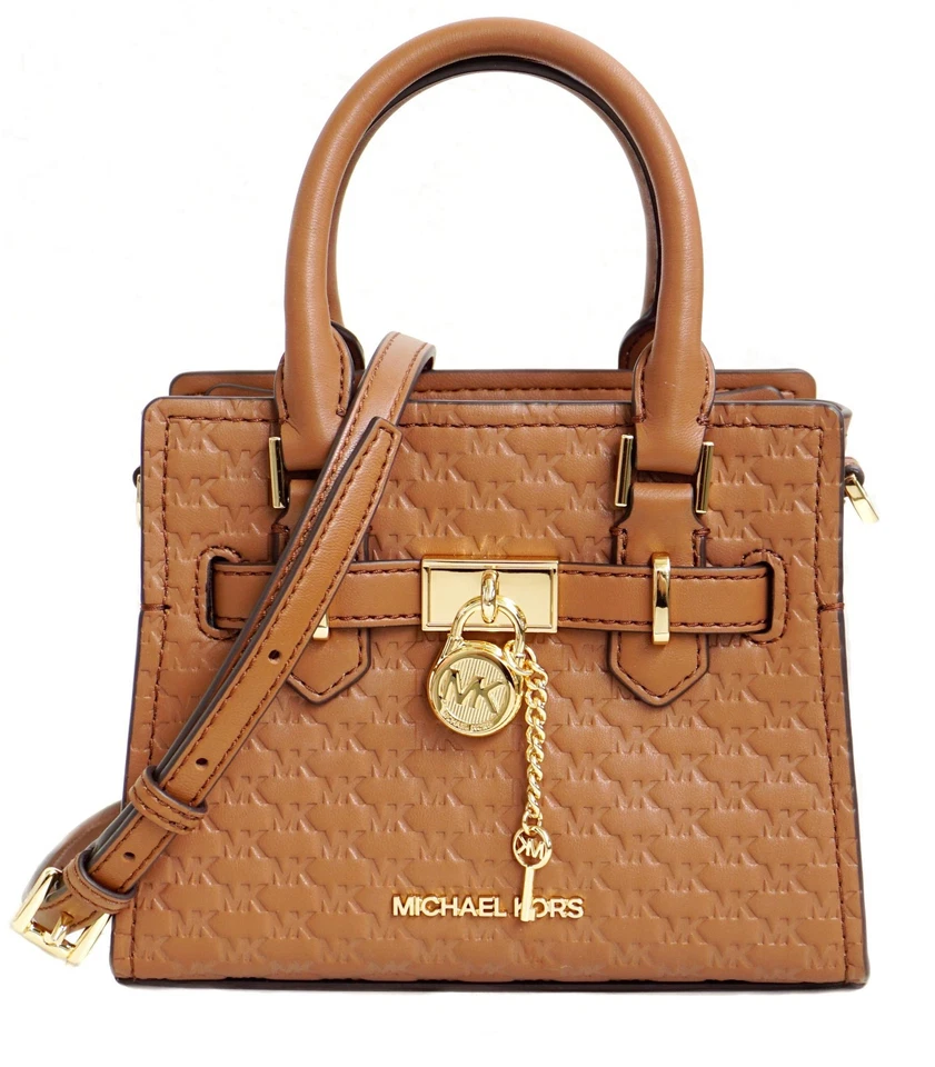Michael Kors Hamilton XS Sac Bandoulière Jet Set Travel PVC Cuir Neuf - Photo 3/4