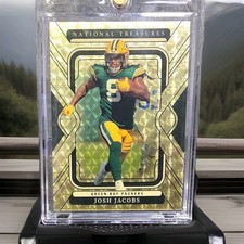 Panini 2024 National Treasures 1/1 Gold Prizm Josh Jacobs Green Bay Packers #37