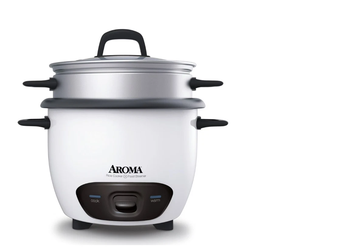 AROMA® 14-Cup (Cooked) / 3Qt. Rice & Grain Cooker, White, New, ARC-747-1NG
Opens in a new window or