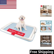Versatile Leak-Proof Dog Potty Training Tray with Secure Latches Non-Skid Feet