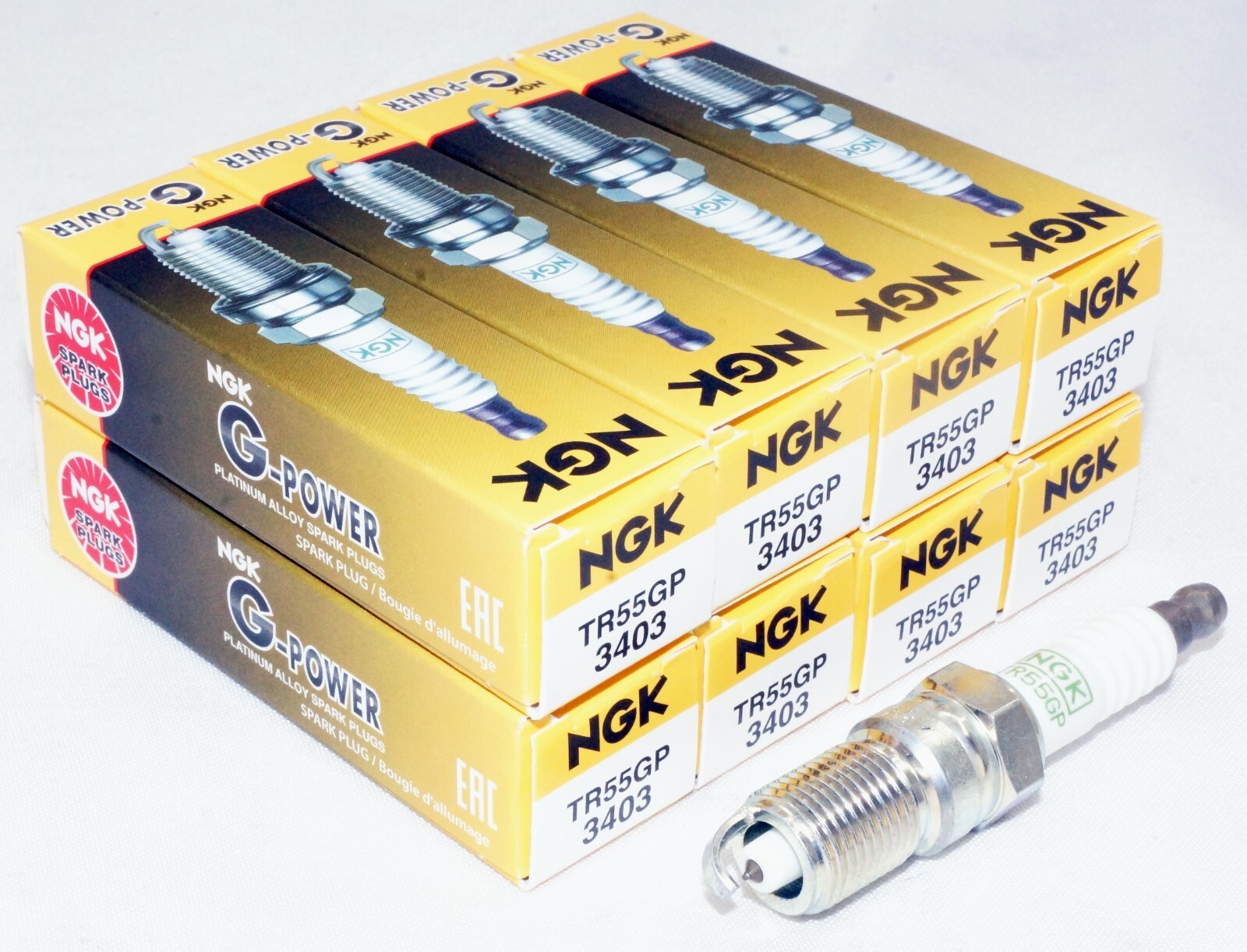 Set of 8 NGK 3403 Spark Plug - G-Power Platinum Alloy TR55GP
