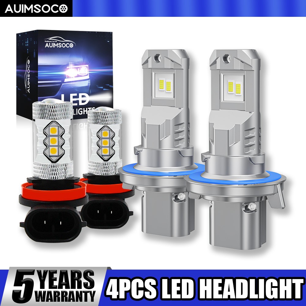 For Nissan Sentra 2004-2011 2012 4x 6000K LED Headlights + Fog Bulbs Kits White