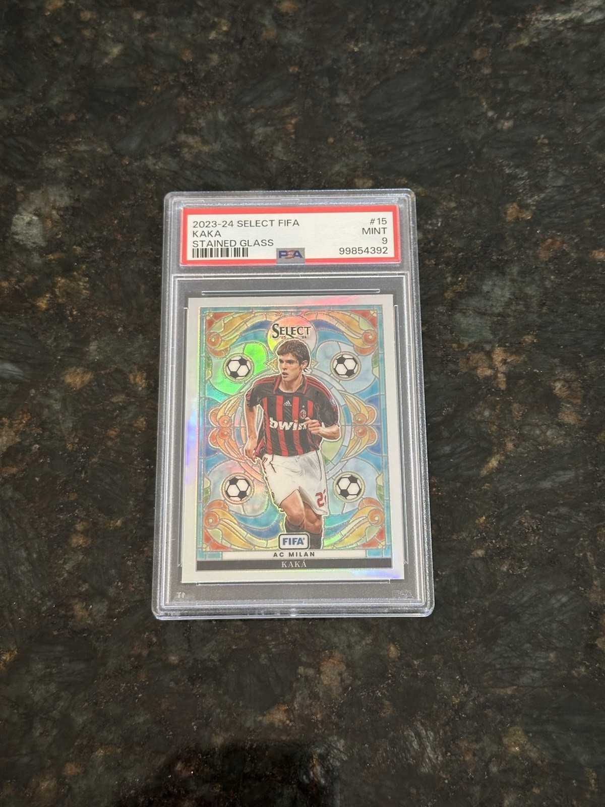 2023-24 Panini Select FIFA Kaka Stained Glass SSP Ac Milan