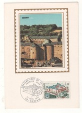 POSTCARD FIRST DAY ON SILK - SEDAN CASTLE (No. 1686) june 12, 1971