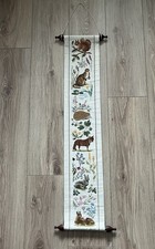 Mary Hickmotts Nature Trail Bell Pull Cross Stich Embroidery Complete, Animals