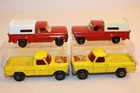 4 Vintage 1960s - 1970s Matchbox Lesney Ford Pick-Up Trucks / Ranger Wild Life