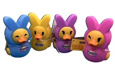 A Set of Duckaloos Peeps Rubber Ducks Set of 4 Different Colors