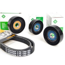 CONTITECH 5PK1765 Keilrippenriemen + Rolle für MERCEDES W169 W245 mit Klima