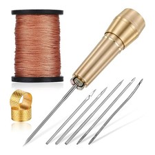 Kit de 9 Poinçons de Couture en Cuir avec Manche en Cuivre avec 6 Aiguilles2929
