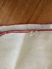 Cotton Placemats 5 Off White With Red Embroidery Vintage