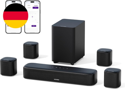 ULTIMEA 7.1Ch Soundbar Für TV Geräte, Heimkino Surround Sound System, 4 Surround
