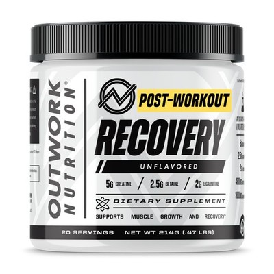 Outwork Nutrition Post Workout Recovery Powder  Creatine Monohydrate, KSM66 A...