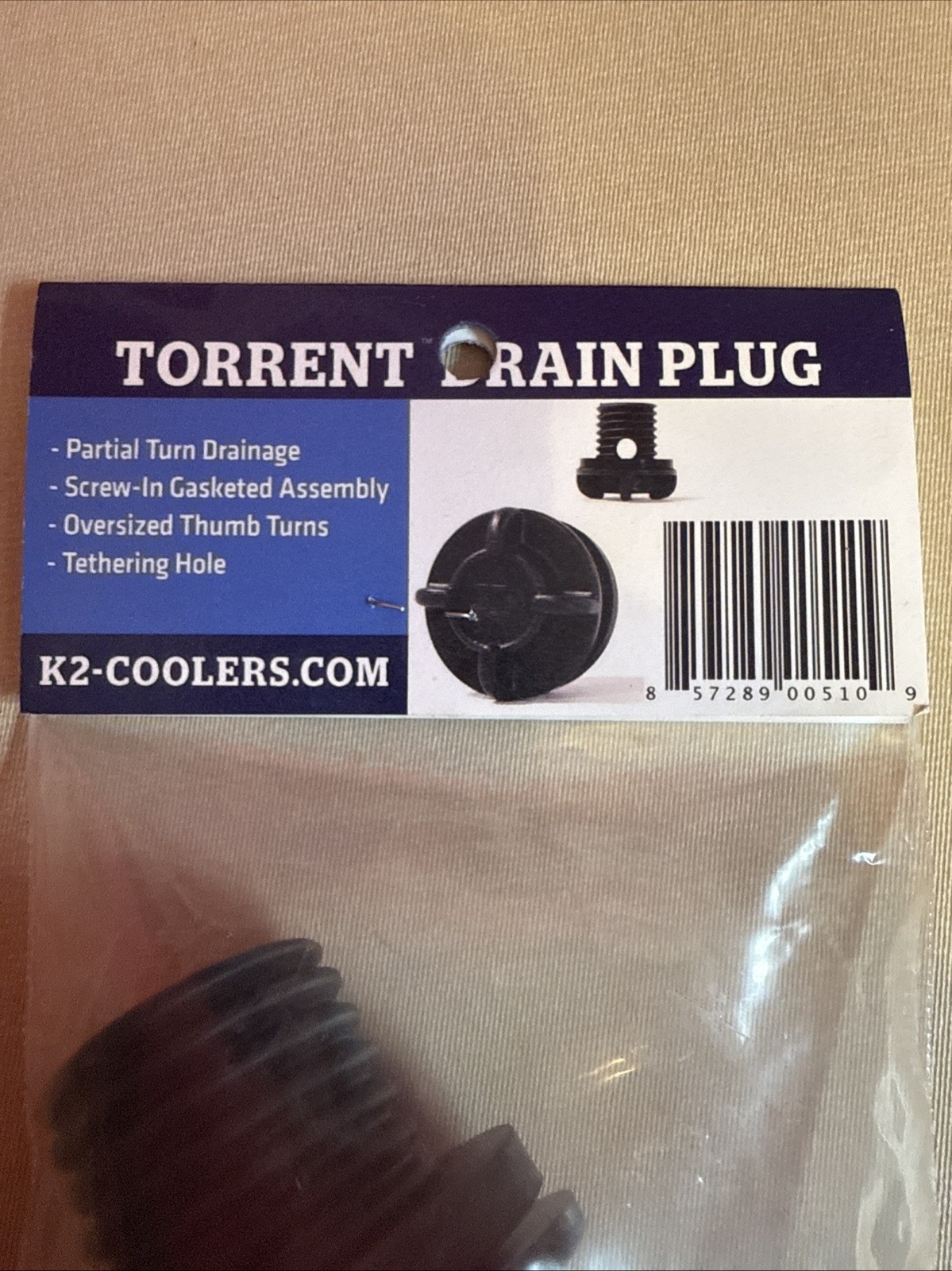K2 Professional Grade Coolers Torrent Drain Plug