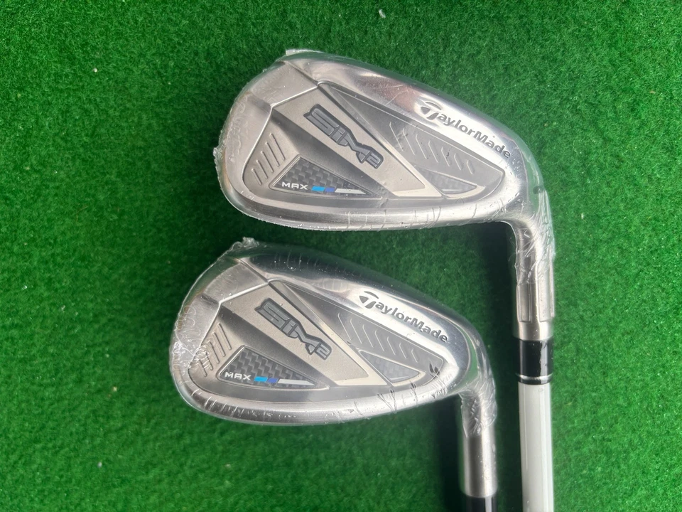 Women TaylorMade SIM2MAX Iron Set 7-9 PwSw 5pc TM40 graphite Flex ladies used - Image 3 of 4