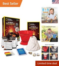 National Geographic Ultimate Volcano Kit Erupting Volcano Science Kit for K...