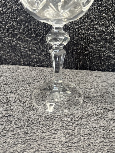 2 bicchieri da vino bianco in cristallo di Boemia - Crystalex - 7" - Foto 5 di 9
