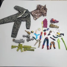 Vintage Action Figure Parts Lot Fodder Repairs Mixed Marvel DC G.I. Joe