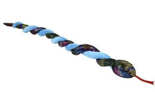Large Twist Snake Blue 39 inches Long Plush Toy New with Tag