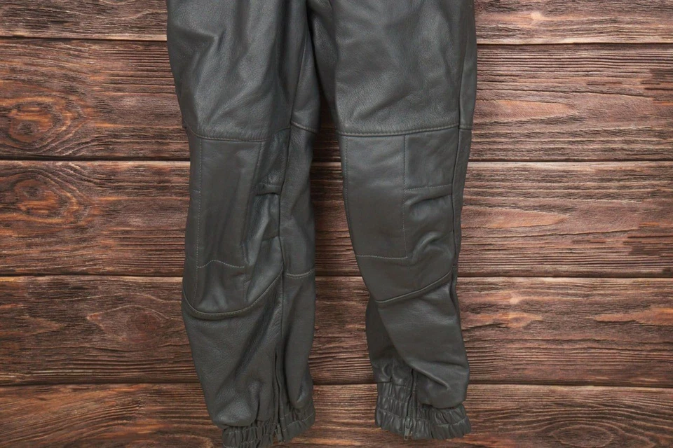 DAINESE Gray Leather Motorcycle Racing Pants Jacket Suits Size 42 - Image 3 of 4