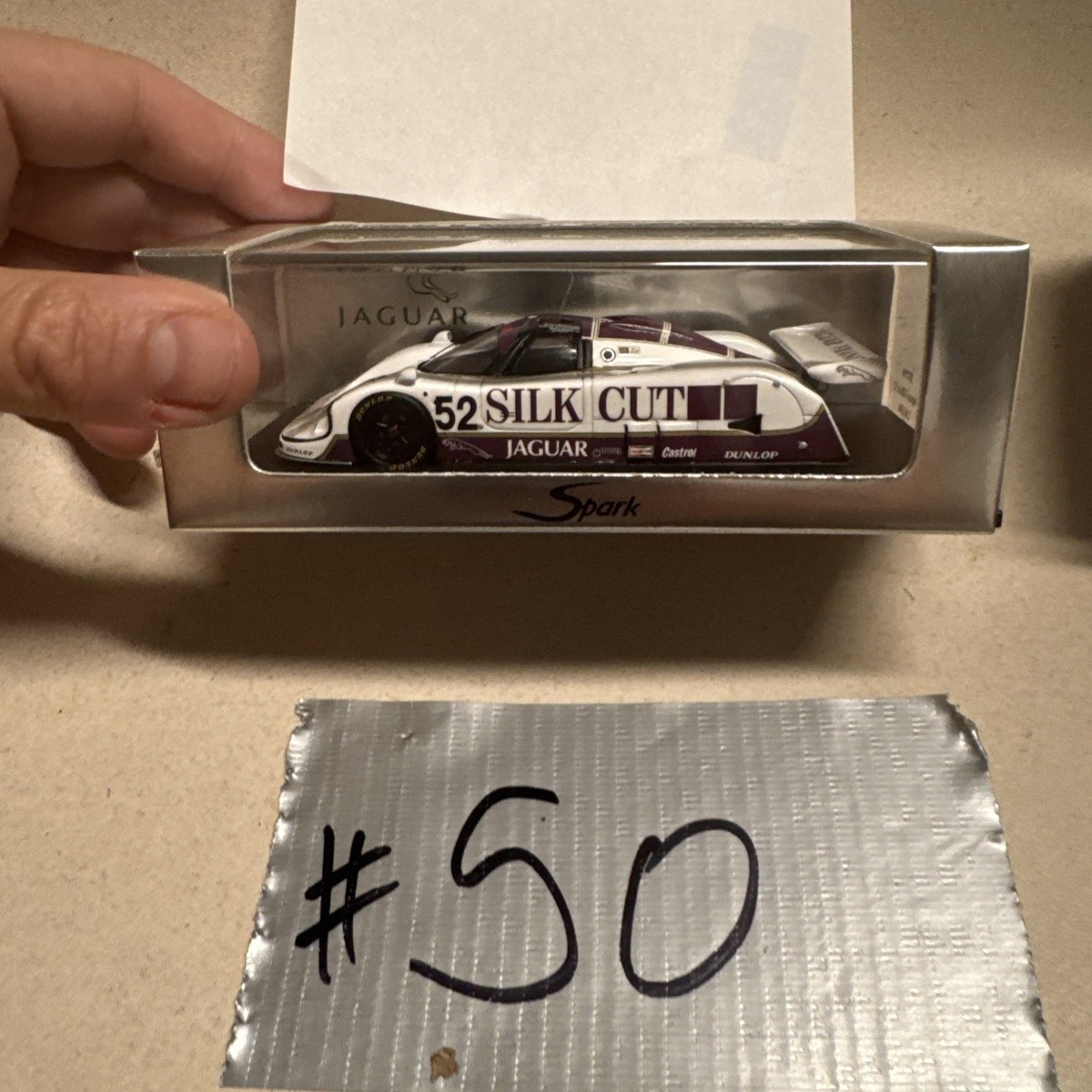 1/43 Spark Jaguar XJR6 Silk Cut car #52 1986 24 Hours of LeMans