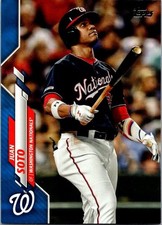 2020 Topps World Series Highlights Wal-Mart Blue Border /299? Juan Soto #6 Mets