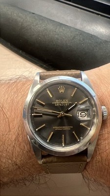 Rolex Oyster Perpetual Datejust Automatic Chronometer Date Black Dial