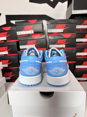 Size 9.5 - Air Jordan 1 Low UNC W for sale online | eBay