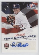 2015 Panini USA Baseball Signatures Blue Ink 19/299 Luis Tuero #19 Auto 0e2x