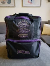 Vintage 1990s Rip Curl The Search Backpack Large Black Purple - GREAT CONDITION!